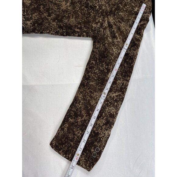 Pronti Collection By Phita Brown Textured Blazer SKU 7533 Size XL - Picture 7 of 13